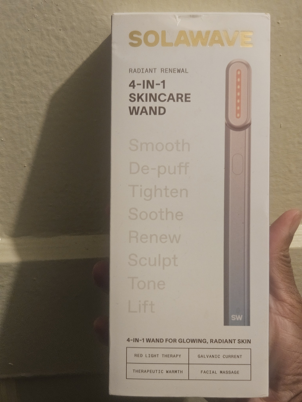 4-in-1 Skincare Wand - White/Pink